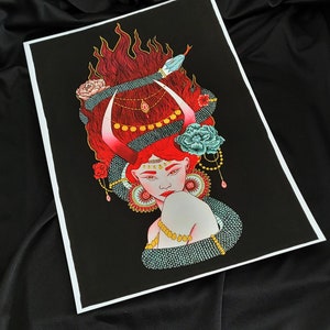 Lilith, Hand Signed Giclee Print, 11x17
