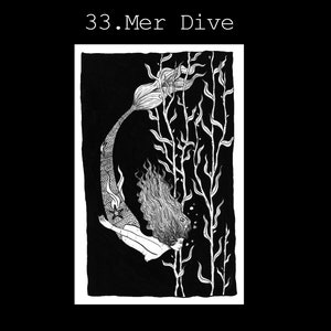 Mer Dive, handgemachter Aufkleber 2,5" x 4"
