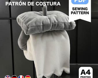 Funny Toilet Paper Plush Sewing Pattern & Tutorial - (PDF English/Español/Deutsch/Français）