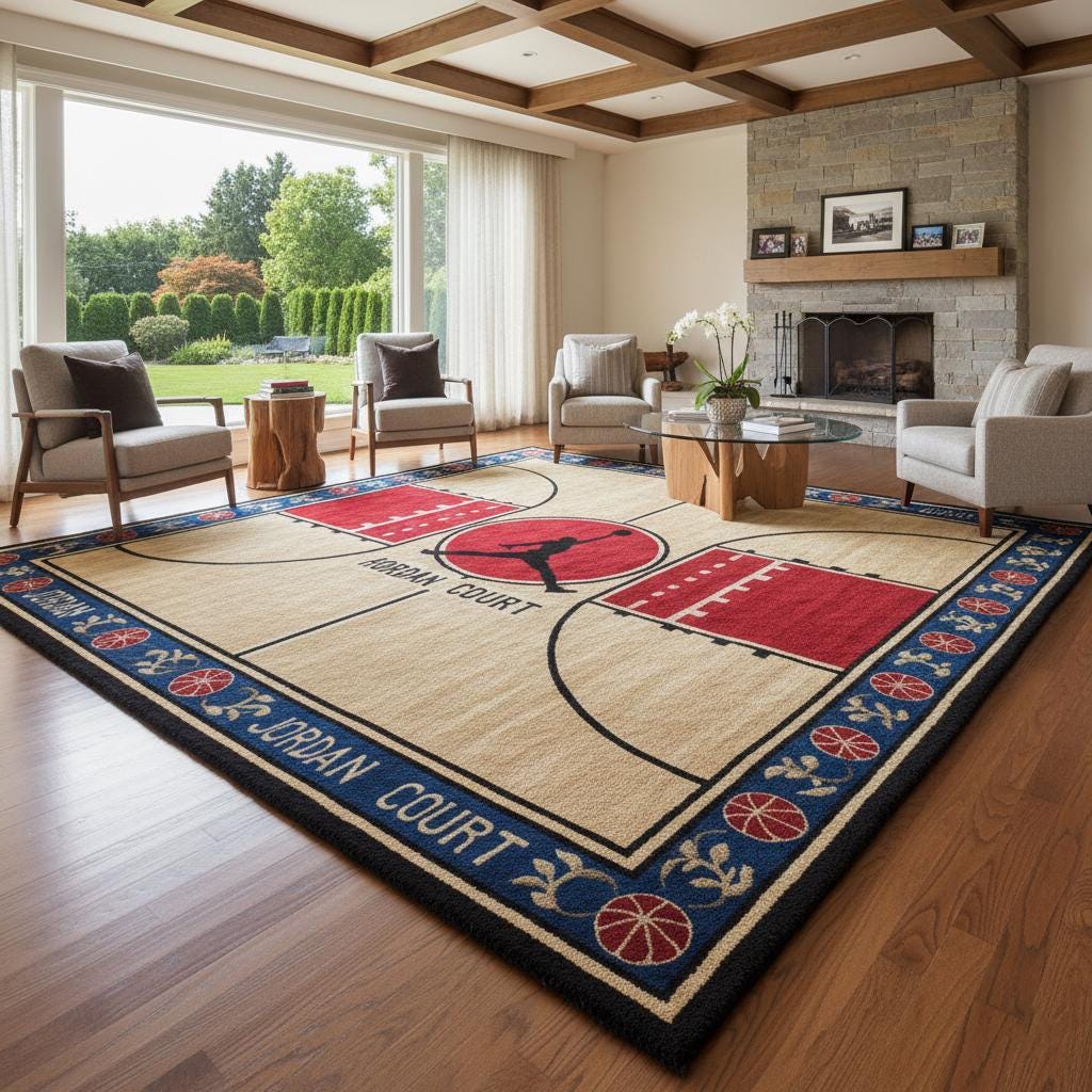 NIKE JORDANラグ　カーペット Jordan tufted rug - Etsy 日本