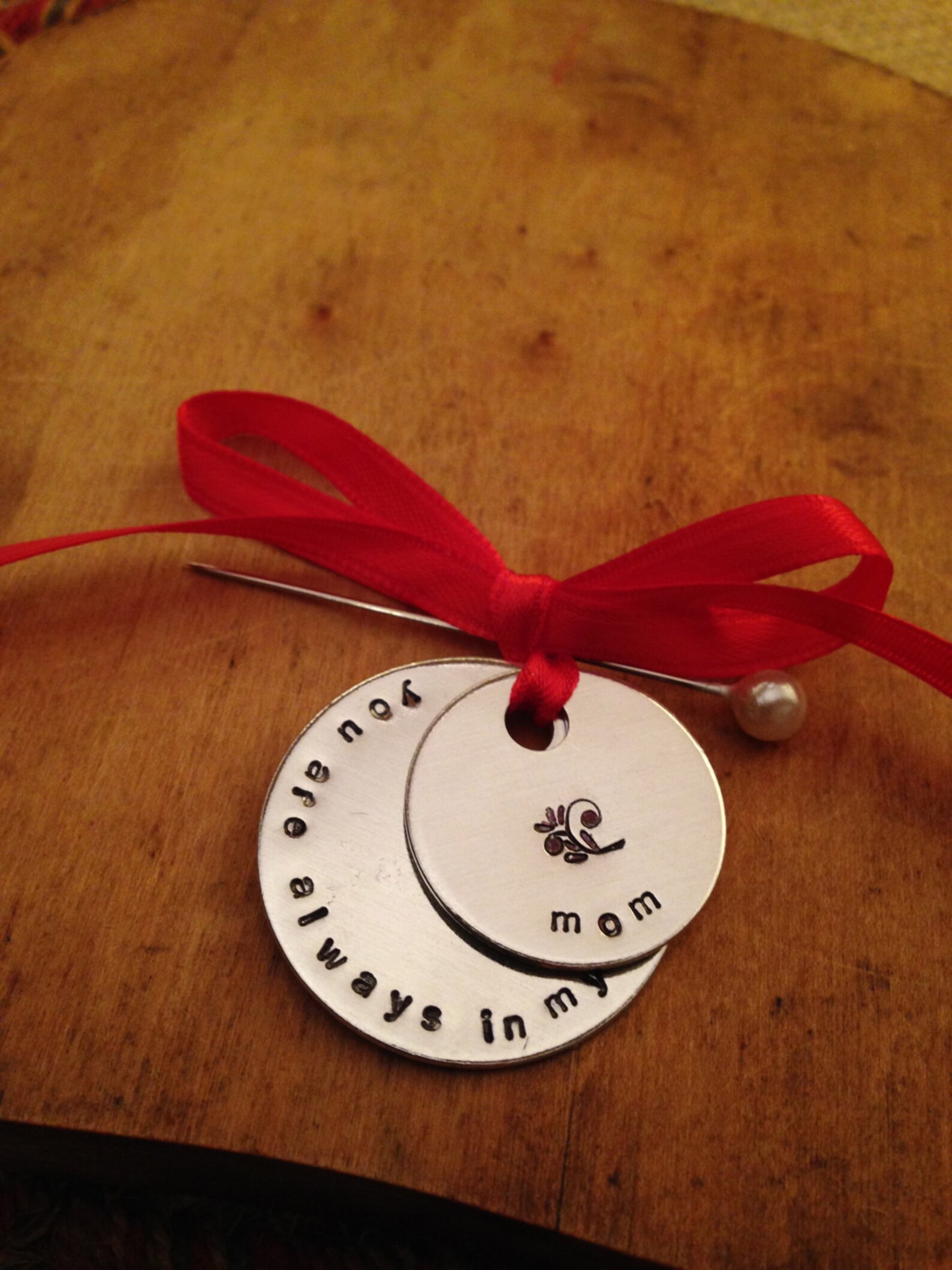 Boutonniere Memorial Charm Stamped Memorial Charm Men's Etsy