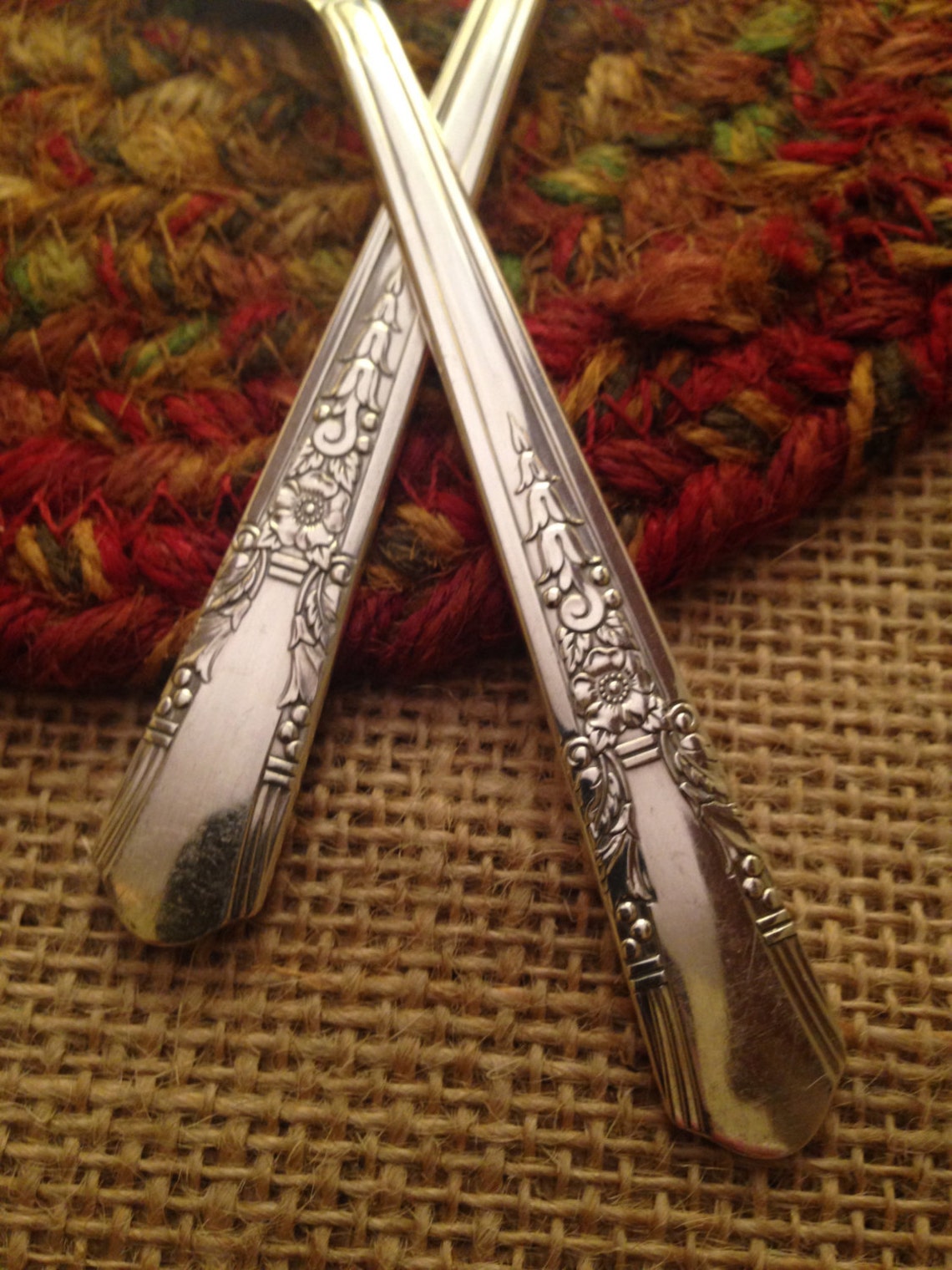 Hand Stamped Silverware Stamped Silver Hand Stamped Silver Etsy