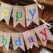Birthday Banner Primary Colors, Birthday Garland, Birthday Banner ...