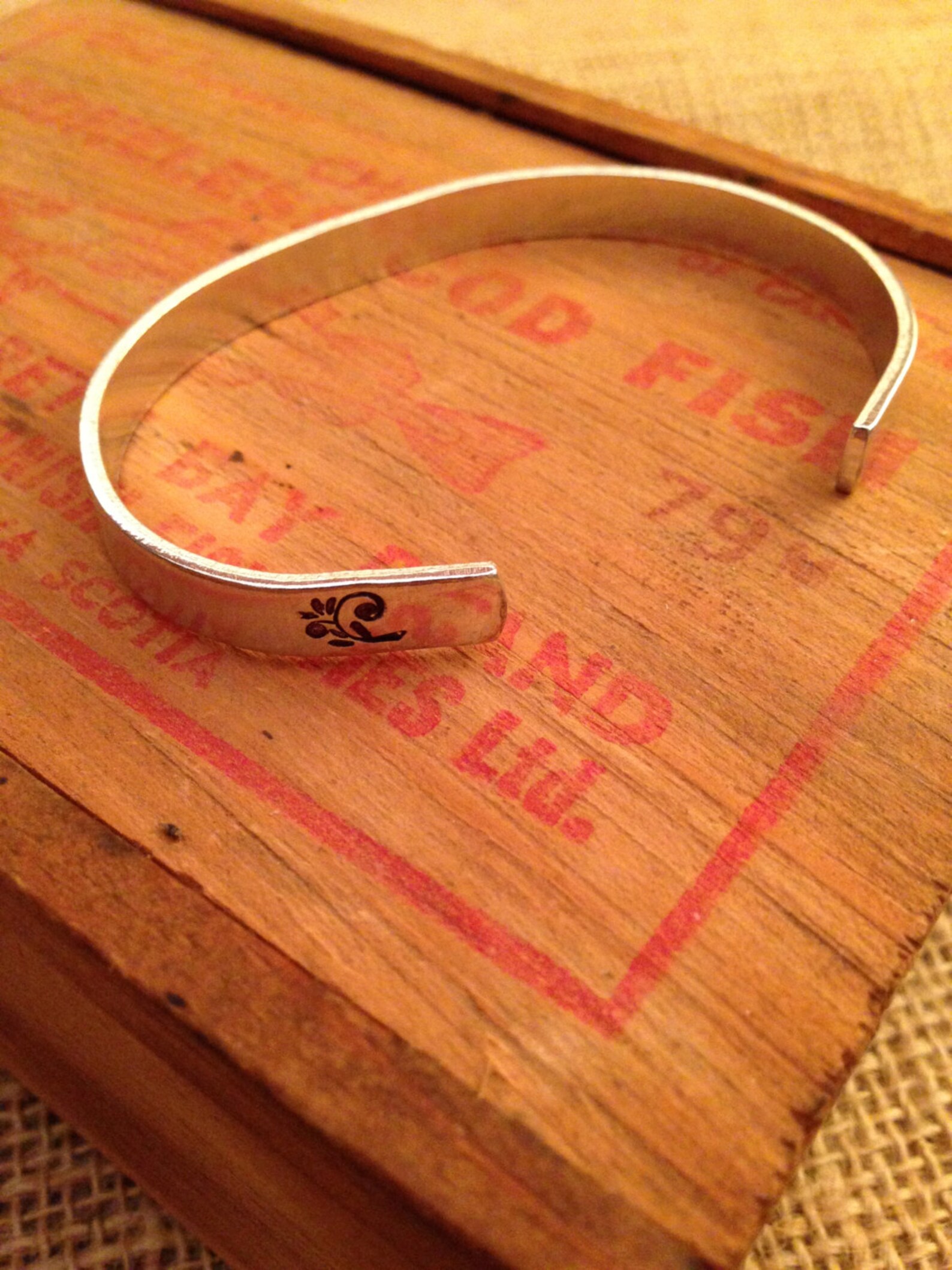 Hand Stamped Bracelet Cuff Bracelet Aluminum Bracelet Etsy