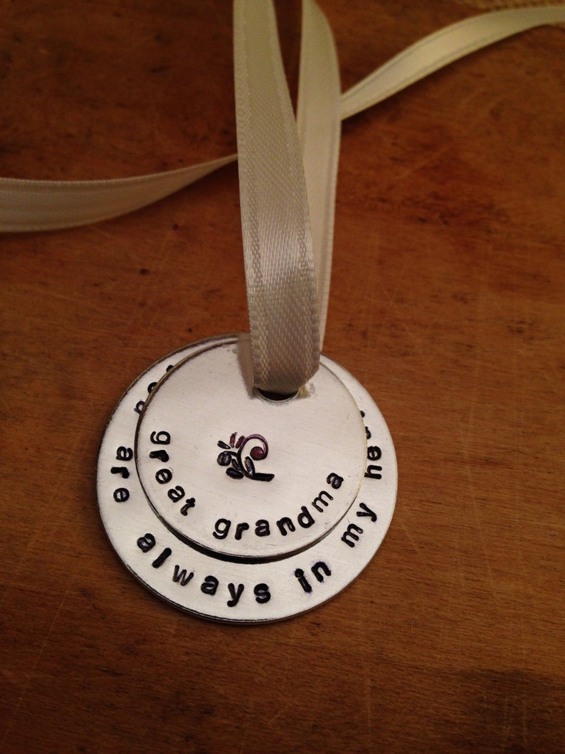 Bridal Bouquet Memorial Charm Stamped Memorial Charm Bridal Etsy