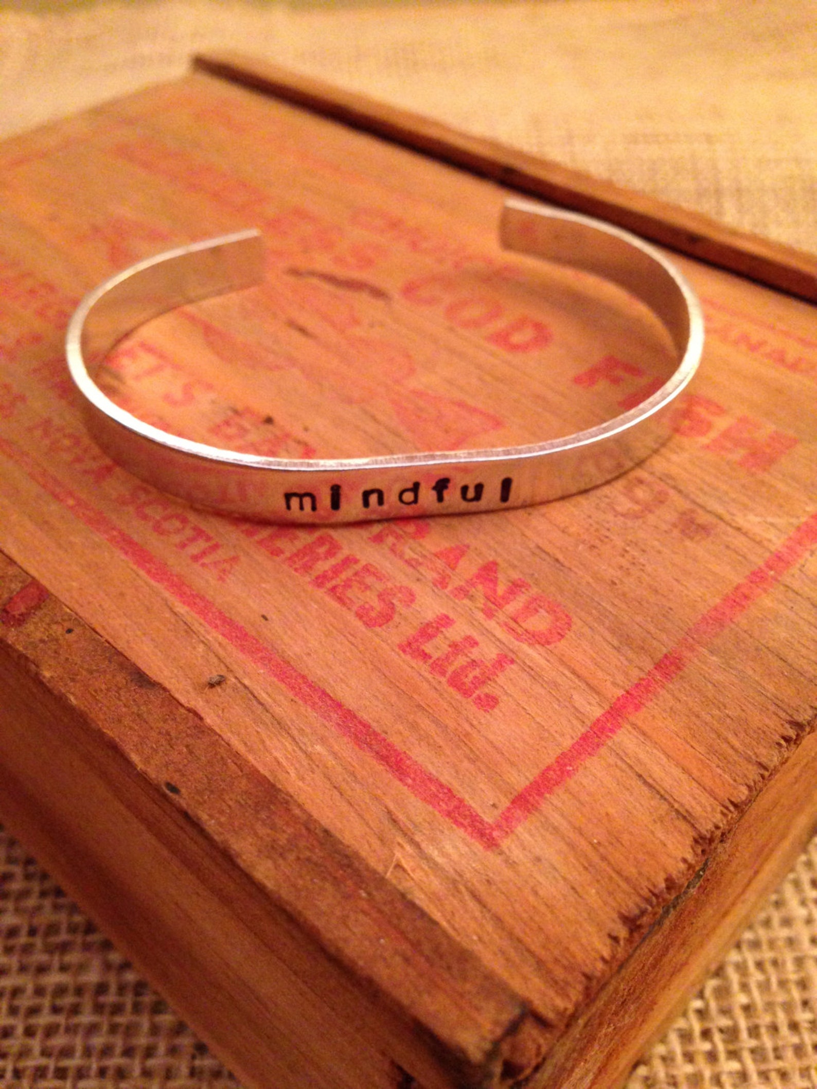 Hand Stamped Bracelet Cuff Bracelet Aluminum Bracelet Etsy