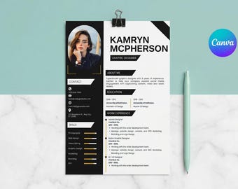 Lebenslauf Word,Motivationsschreiben & Anlagen für Word und Canva,Vielseitige Bewerbungsvorlage