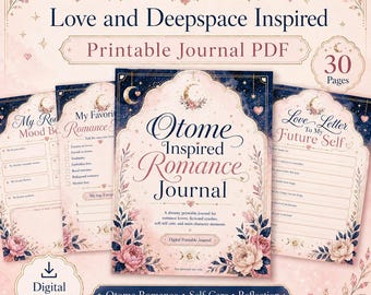 Love and Deepspace Journal PDF | 30 Printable Pages | Anime Romance Notebook | Otome Game Planner | Digital Download