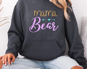 Sweat à capuche maman ours | Sweat-shirt mom douillet