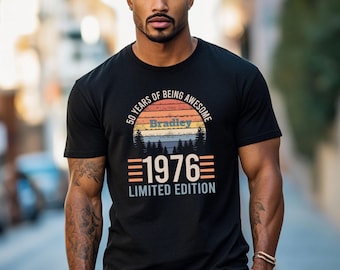 50. Geburtstag Retro T-Shirt - 1976 Geschenk im Vintage Stil