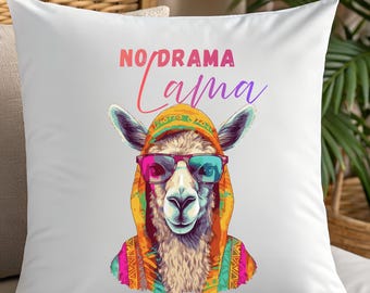 No Drama Llama pillow | Square Pillow