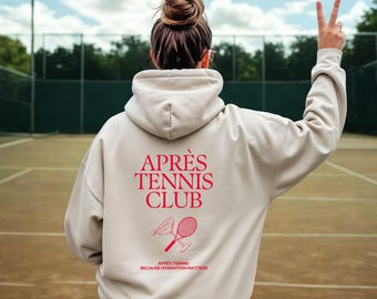 Apres Tennis Club-hoodie | Sportief sweatshirt van katoenpolyester