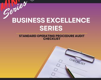 SOP Quality Checklist | ISO-Aligned & Best Practice SOP Review Tool | Business Excellence Mini Series | Process Documentation Template