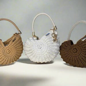 Ariel brown seashell bag image 6