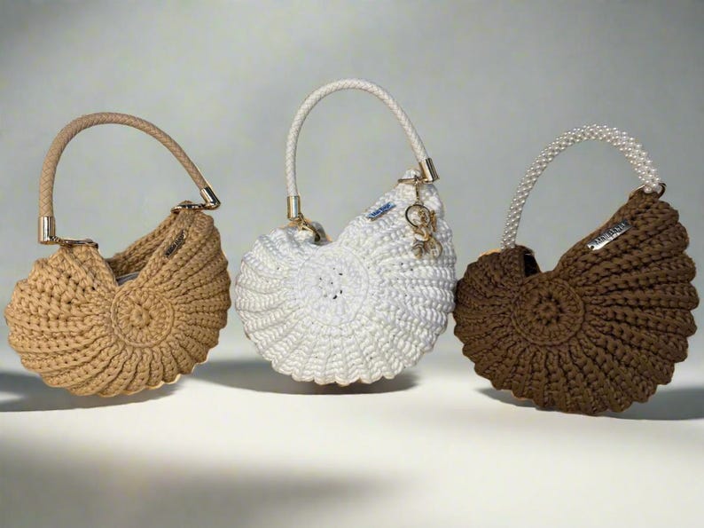 Ariel brown seashell bag image 6