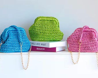 Bianca metallic tall clutch