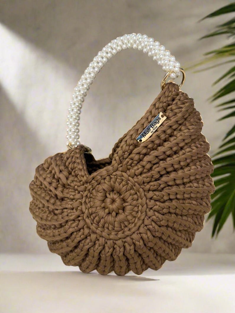 Ariel brown seashell bag image 2