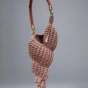 Ariel cone brown seashell bag image 1