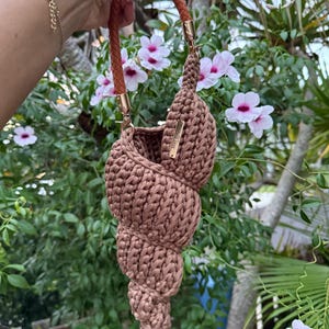 Ariel cone brown seashell bag image 8