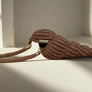 Ariel cone brown seashell bag image 4