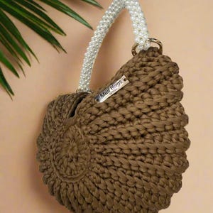 Ariel brown seashell bag image 3