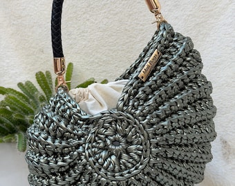 Ariel Seashell metaliczny Khaki