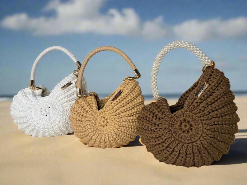 Ariel brown seashell bag image 7
