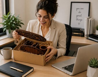 Houten bureau-organizer CNC-bestand | Lasergesneden telefoonstandaard SVG