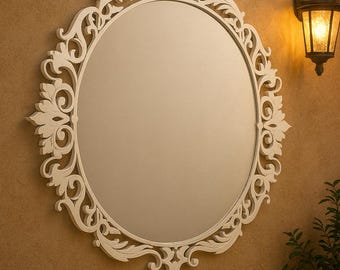 Mirror Frame SVG Cut File | Ornate CNC Design | Laser Ready Digital Download