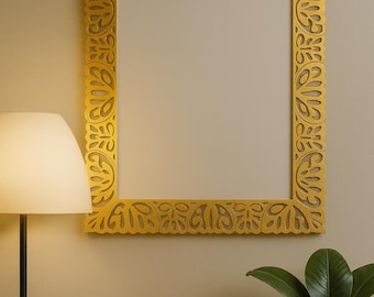 GoldAura Luxe Mirror Frame SVG | CNC & Laser Cut File
