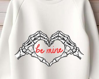 Skeleton Hands Heart PNG, Gothic Valentine Clipart, Love Sublimation PNG, Transparent PNG Printable, Digital Download Art