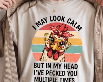 Huhn PNG Lustiges sarkastisches Shirt, Huhn Shirt Design, sarkastisches Zitat PNG, trendige T-Shirt Grafik, lustiges Geschenk für Freund Freundin