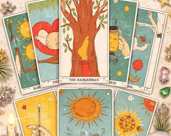 Tarot Karten Deck, Orakel Karten Set, Major Minor Arcana, Tarot Journal, Witchy Geschenke, Tarot Lesekunst, Modernes Hexen Tarot