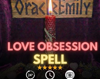 Poderoso hechizo de obsesión amorosa • Piensa en mí sin parar • Ritual de regreso a mí • Haz que te persigan • Servicio de lanzamiento el mismo día