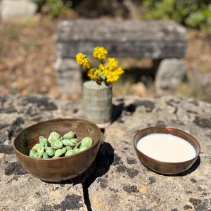 Bol grande de cerámica hecho a mano - Gres esmaltado marrón - Pieza única - Bol marrón artesanal