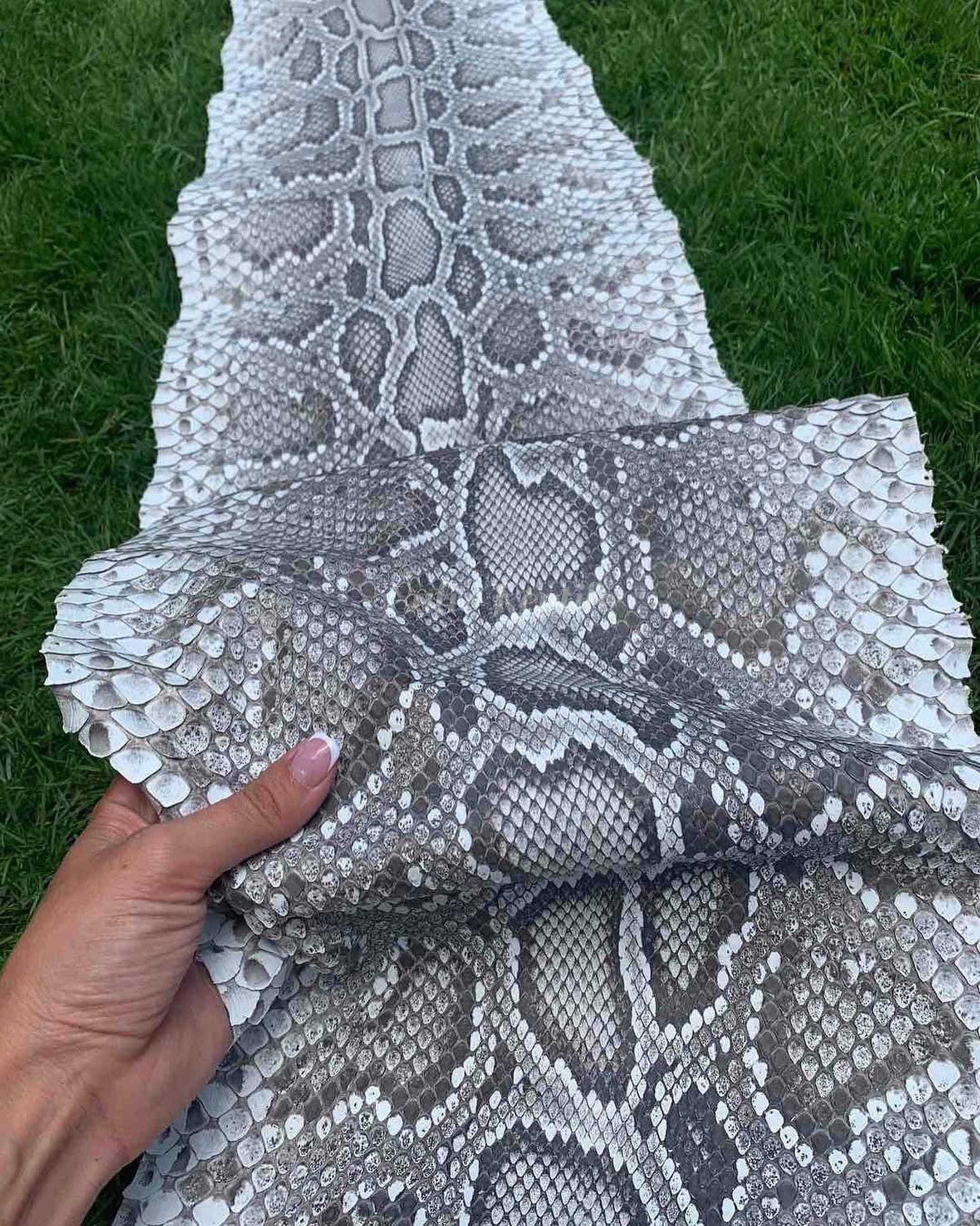Genuine Python Leather Skin | Natural Burmesed Back Skin Unbleached ...