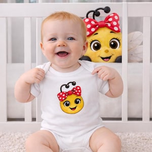 Baby Bee Onesie: Lucy the Careful Bee Infant Bodysuit – Kindness Outfit