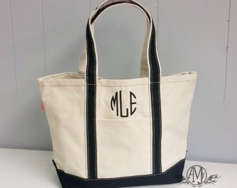 Monogrammed Canvas Tote Bag, monogram Tote bag, Beach Bag, Monogrammed Bridesmaid Gift, gift for her, gifts under 30, monogrammed gifts