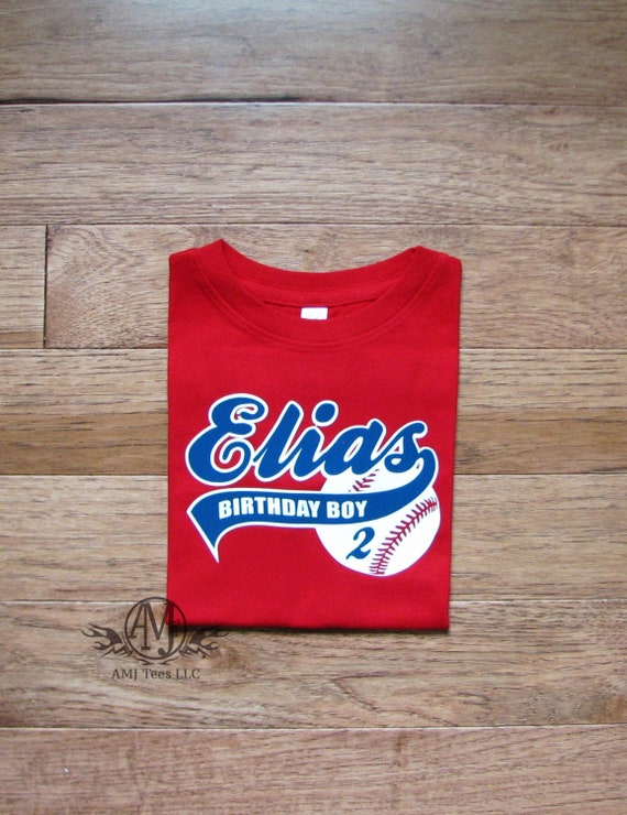 Boys Birthday Shirt, Baseball Birthday Shirt Toddler Size, Personalized Birthday Gift for Boy, Baseball Birthday Outfit Il_570xn