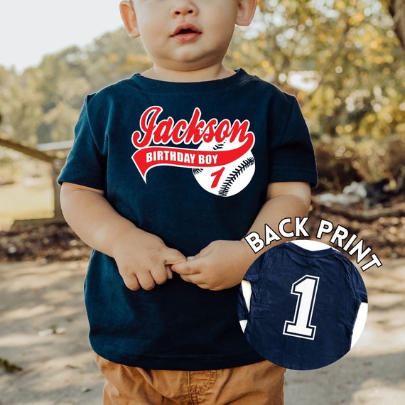 Baseball Birthday Shirt Boy Personalized 1st Birthday Baseball Outfit Sports Party Boys Tshirt Baby Boy First Birthday Shirt Etsy