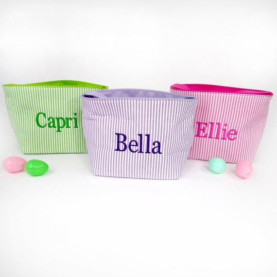 Personalized Easter Basket, Easter Baskets for Girls, Easter Basket Boy, Monogram Easter Bucket, Il_570xn