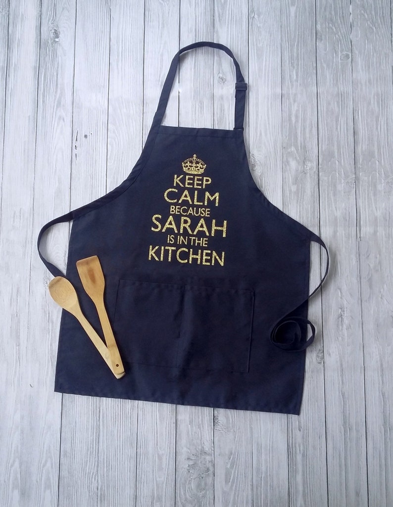 Kitchen Gifts for Her Personalized Keep Calm Apron Hostess ...