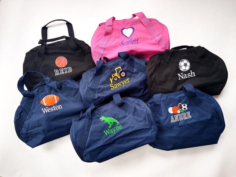 Personalized Duffle Bag for Kids Toddler Duffel Bag Etsy