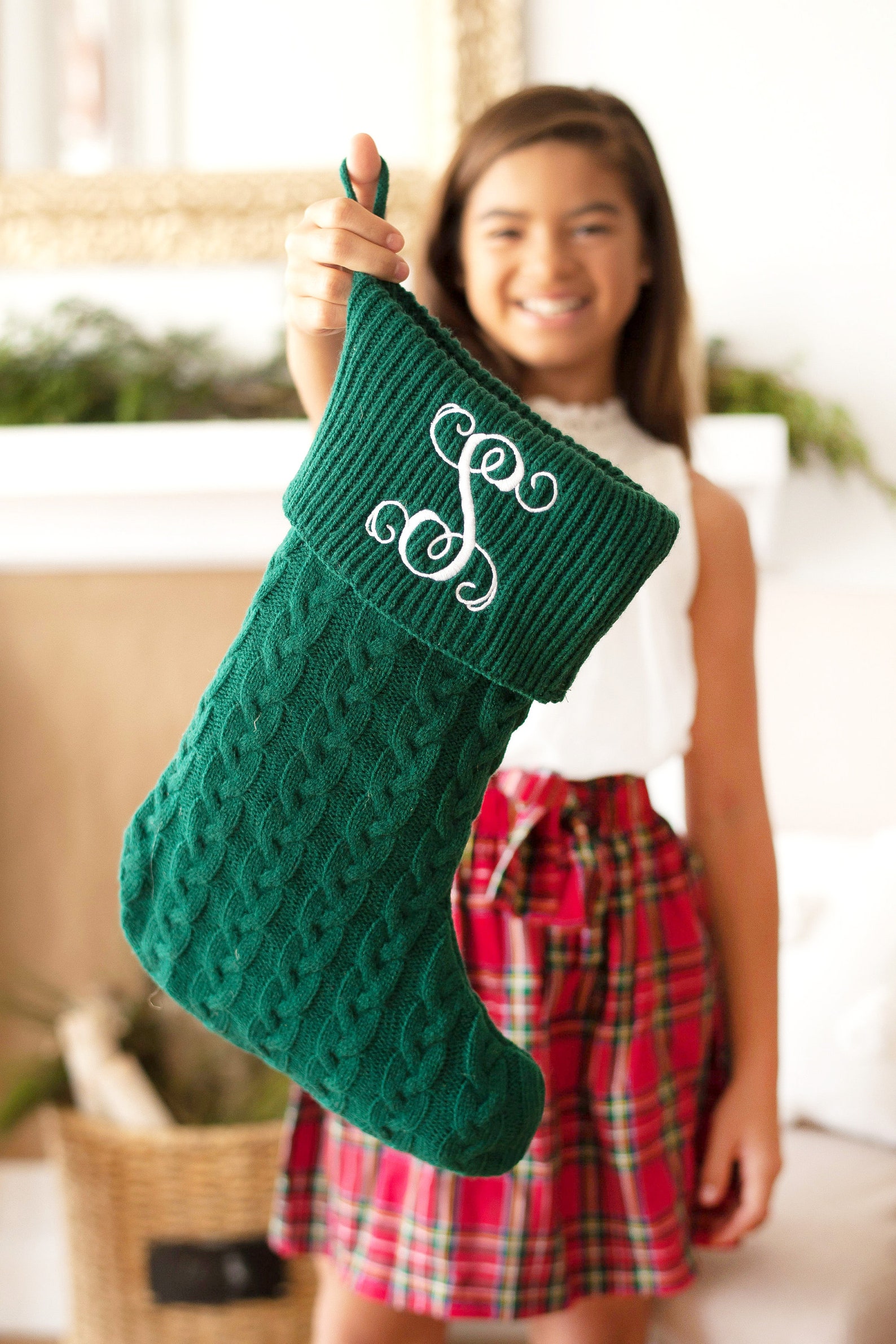 Personalized Family Christmas Stockings Monogrammed Red and Etsy
