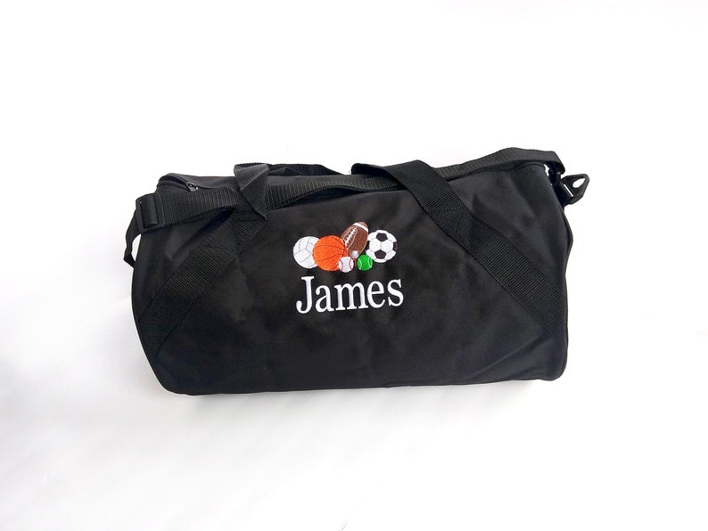 Boys All Sports Gym Bag Personalized Weekender Bag Kids Etsy