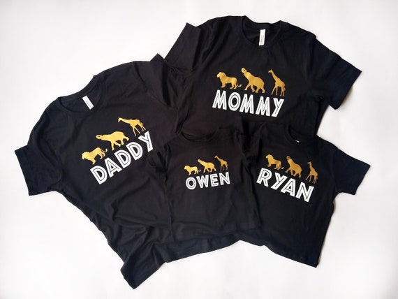 Matching Family Safari Birthday Shirts, Personalized Birthday Shirt for the Family, Zoo Animal Shirt, First Birthday Shirt Il_570xn