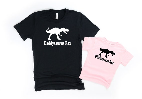 Dinosaur Shirt T-Rex Daddy Matching Son Daughter Kids Dad Dinosaur Shirt T-Rex Daddy Matching Son Daughter Kids Dad