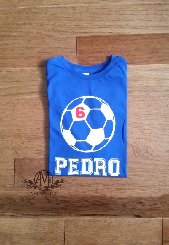 Soccer Birthday Shirt, Personalized Boy Birthday Shirt, Six Birthday Tshirt, 6th Birthday Tee, Custom Name Shirt Il_570xn