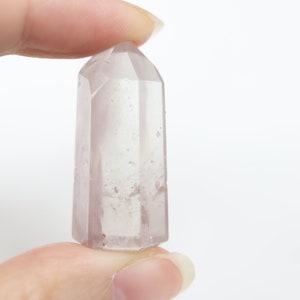 Pink Lithium Quartz Point J, Phantom Quartz, Mini Crystal Tower, Lithium Crystal, Brazilian Crystal, Quartz Crystal