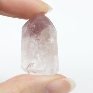 Pink Lithium Quartz Point B, Phantom Quartz, Mini Crystal Tower, Lithium Crystal, Brazilian Crystal, Quartz Crystal